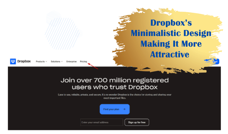 Dropbox Business Free Trial Page