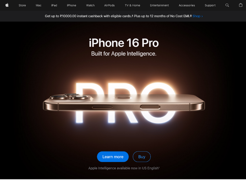 Apple’s Product Pages